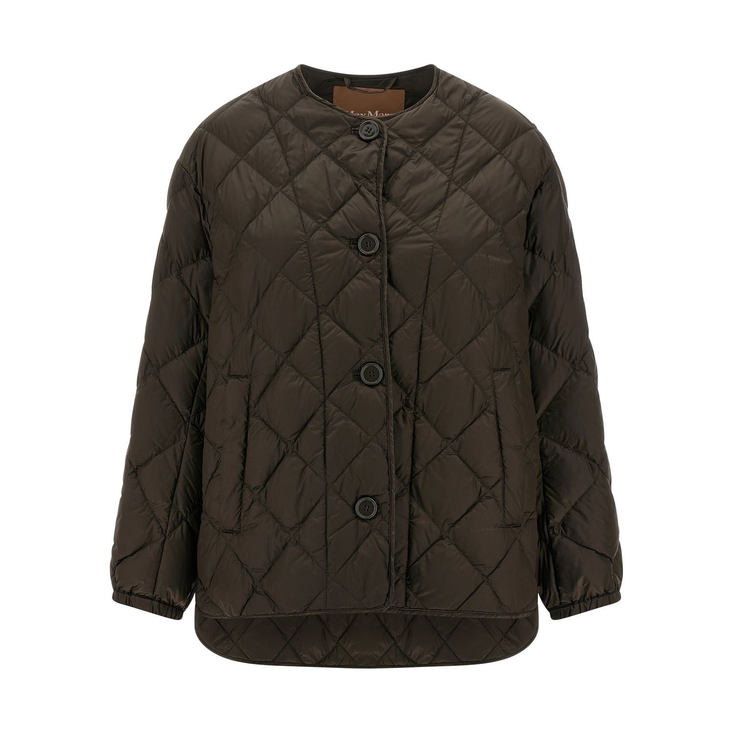 Max Mara Brown Polyamide Full-Length Jacket