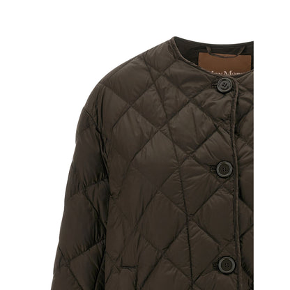 Max Mara Brown Polyamide Full-Length Jacket
