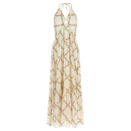 Twinset White Cotton Long Dress