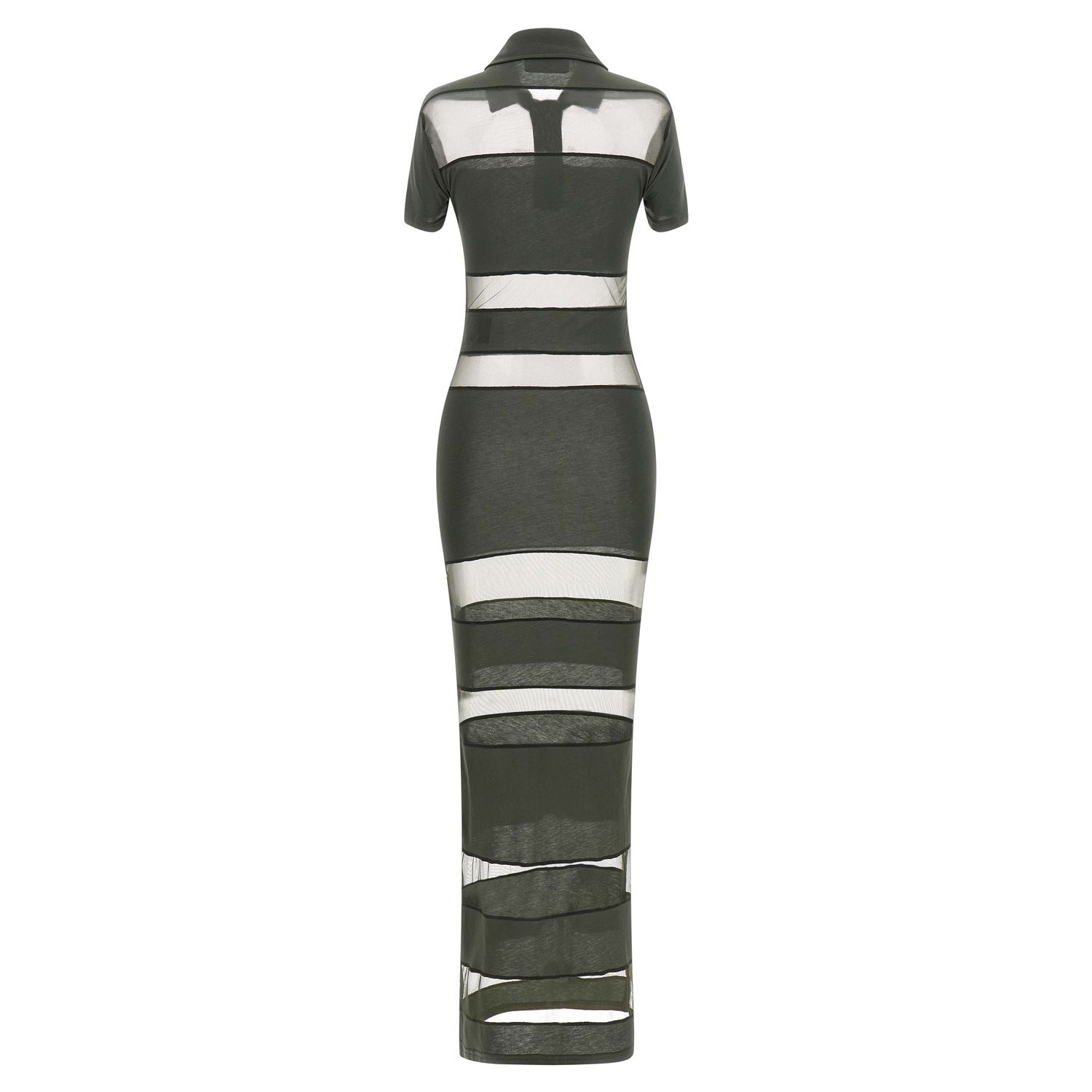 Coperni Bicolor Cotton Long Dress