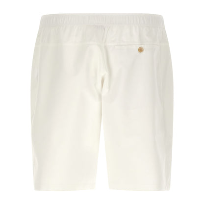 Brunello Cucinelli White Polyester Bermuda Shorts
