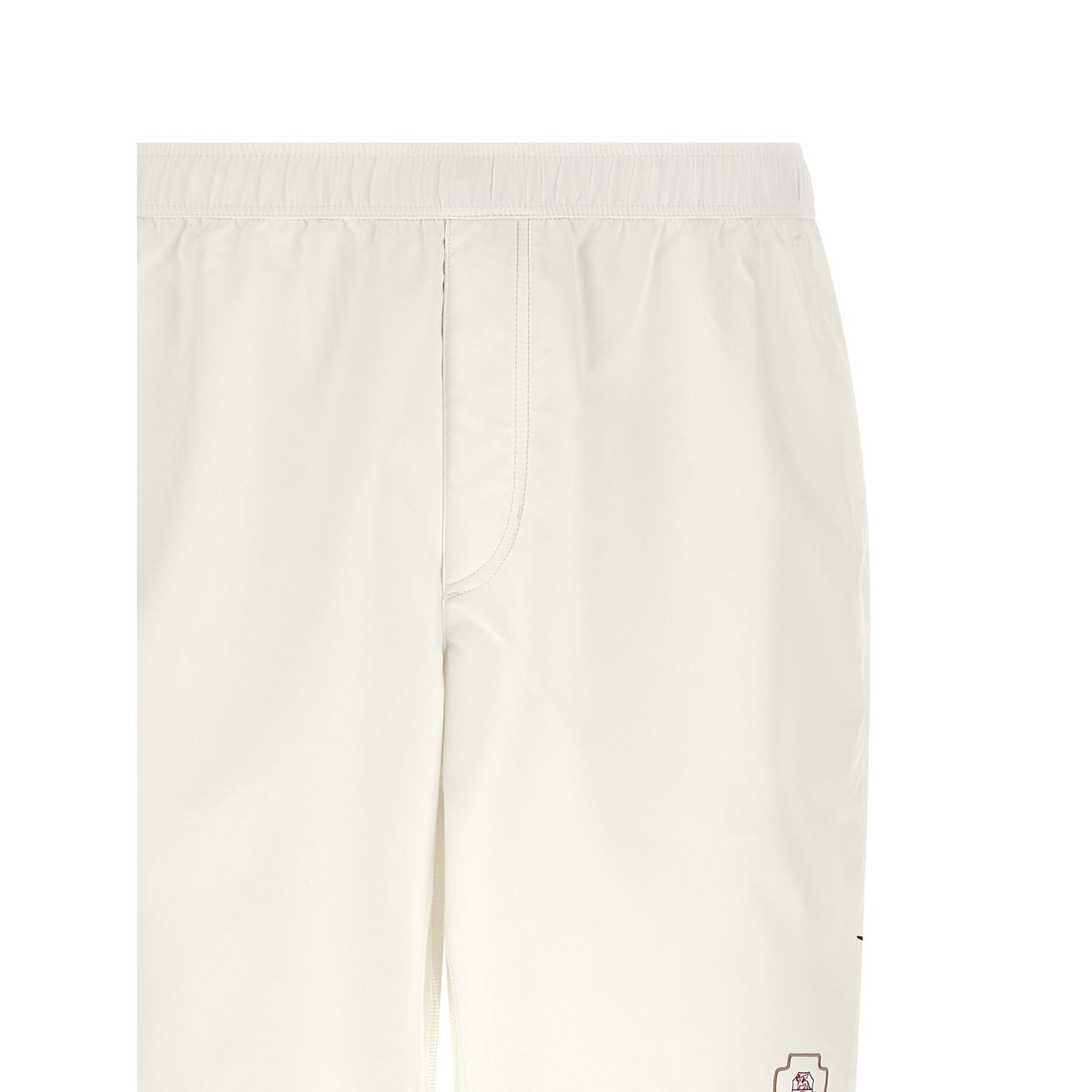 Brunello Cucinelli White Polyester Bermuda Shorts