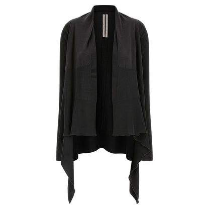Rick Owens Black Wool Cardigan