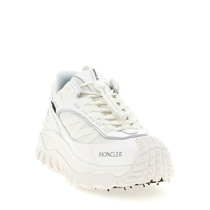 Moncler White Polyamide Athletic Sneakers