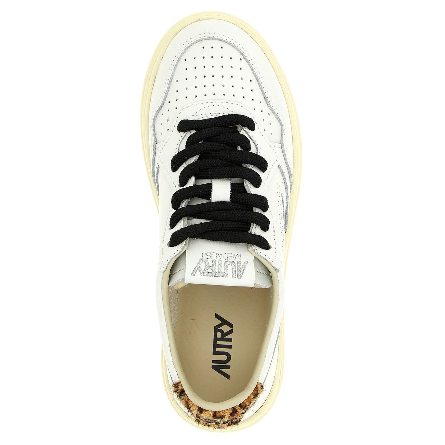 Autry Brown Cowhide Low Top Sneakers