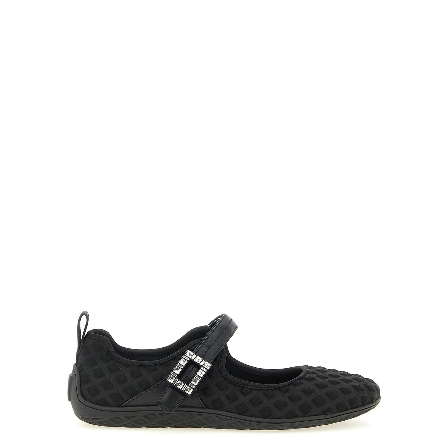 Roger Vivier Black Polyamide Ballet Flats
