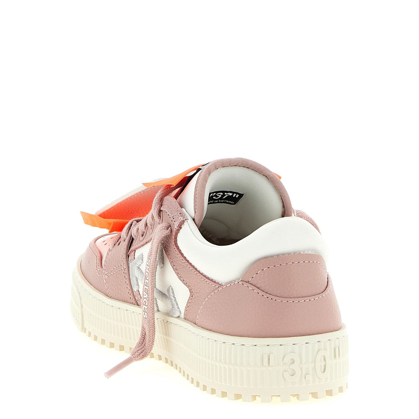 Off-White Multicolor Leather Low Top Sneakers