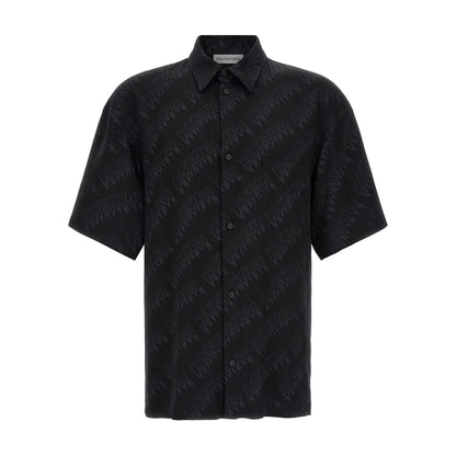 Balenciaga Black Viscose Blouse