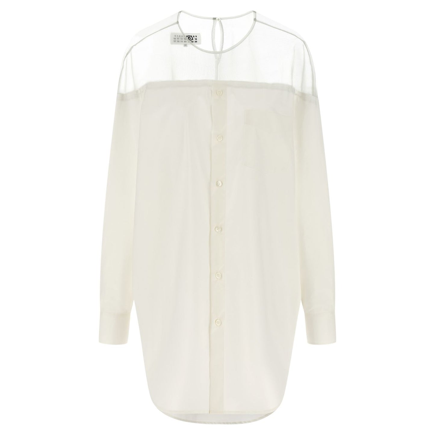 MM6 Maison Margiela White Cotton Blouse