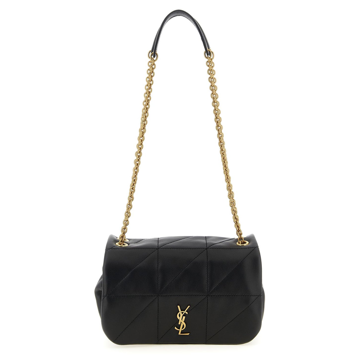 Saint Laurent Black Lamb Leather Shoulder Bag