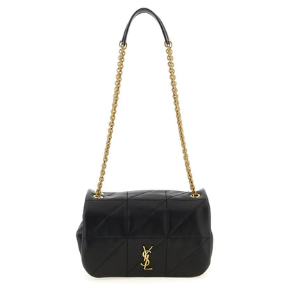 Saint Laurent Black Lamb Leather Shoulder Bag