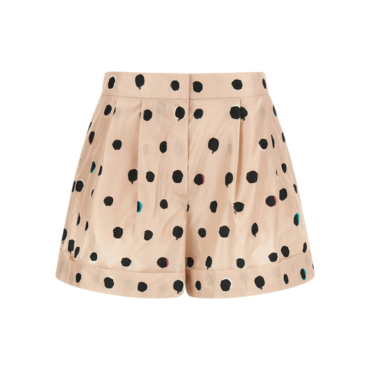 Fendi Multicolor Silk Bermuda Shorts