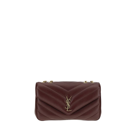 Saint Laurent Bordeaux Lamb Ovis Aries Shoulder Bag
