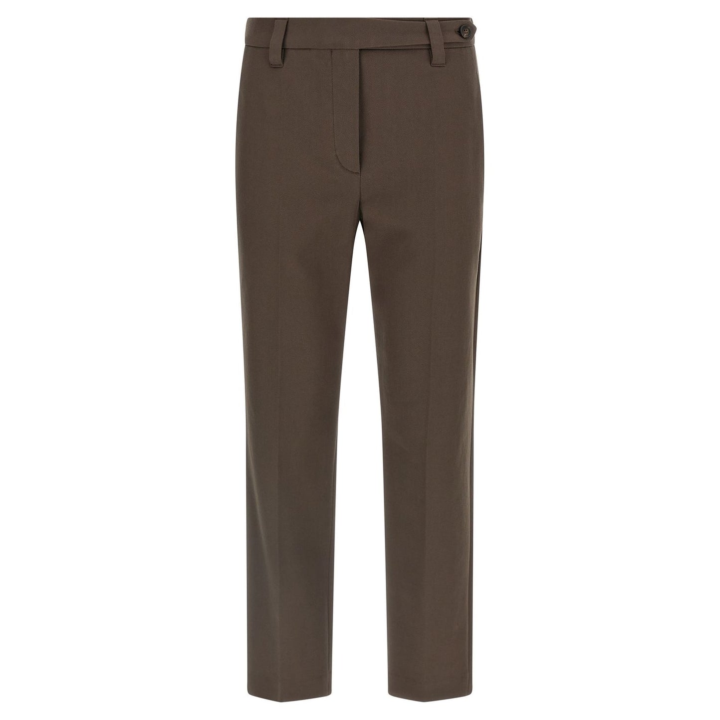 Brunello Cucinelli Brown Cotton Casual Pants