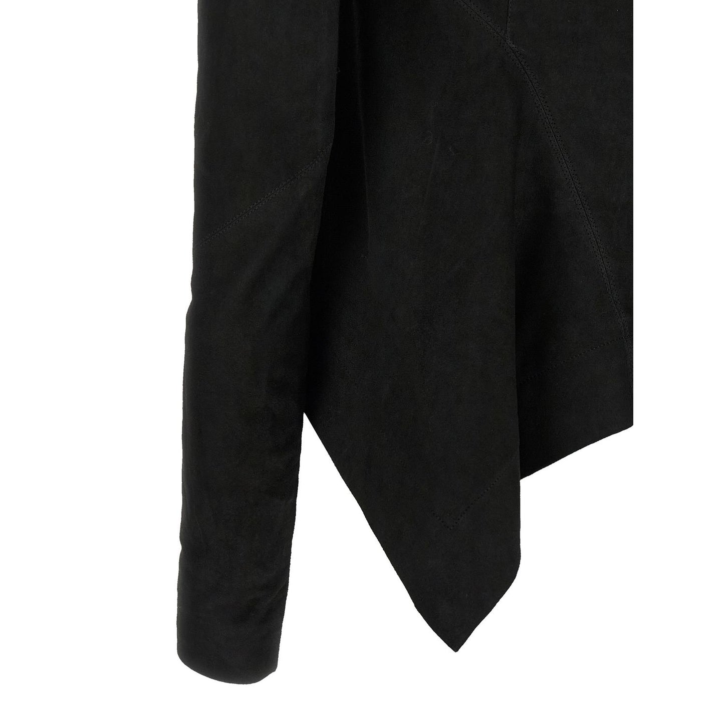 Rick Owens Black Lamb Leather Leather Jacket