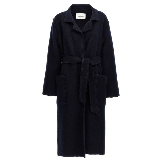 Max Mara Blue Wool Coat
