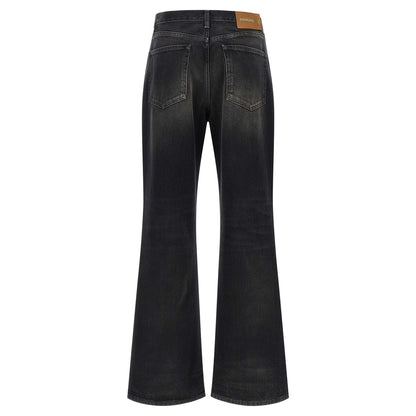 Haikure Black Cotton Flared Jeans