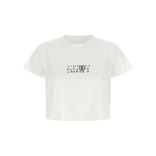 MM6 Maison Margiela White Cotton T-Shirt