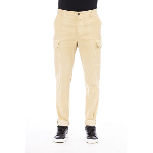 Peserico Beige Cotton Men Pants