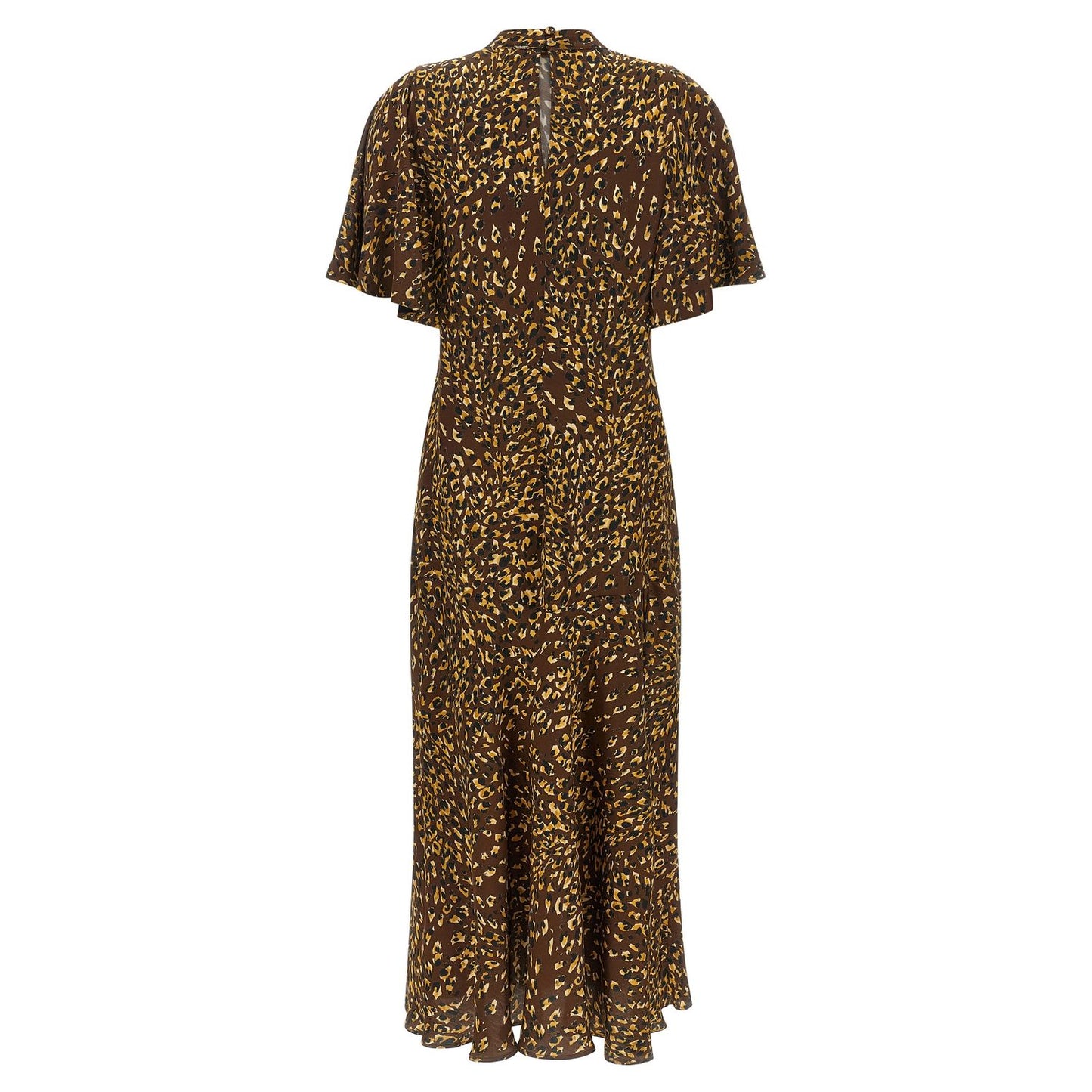 Twinset Brown Viscose Long Dress