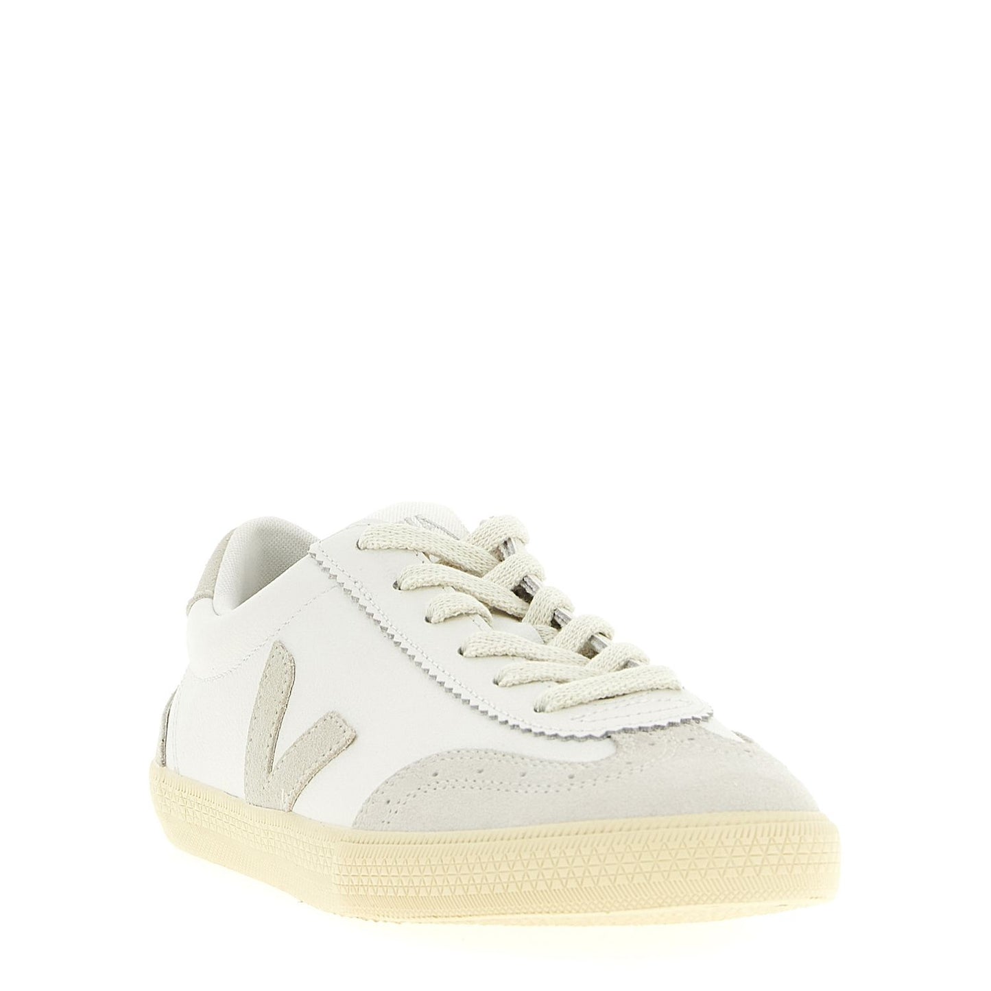 Veja Beige Genuine Leather Low Top Sneakers