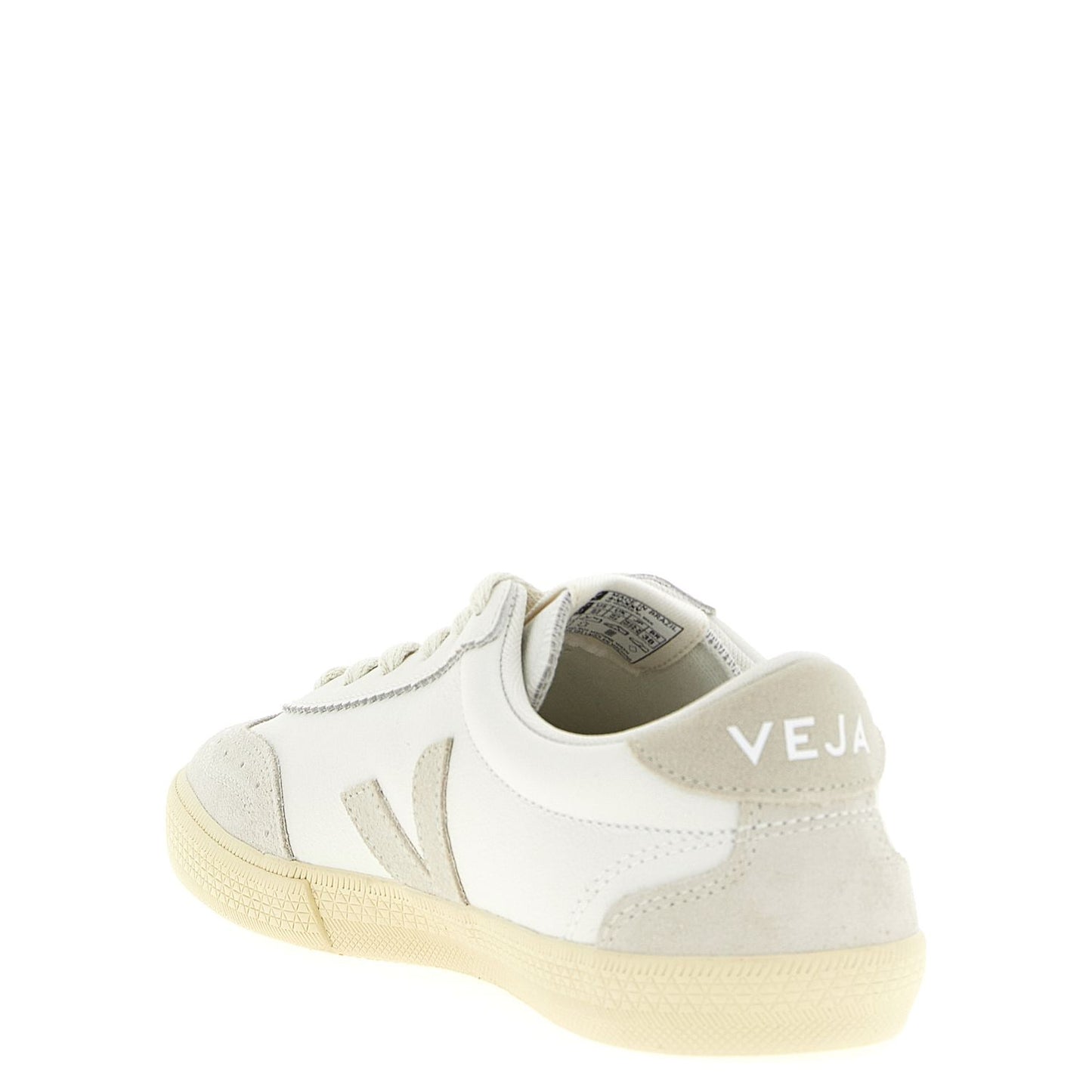 Veja Beige Genuine Leather Low Top Sneakers