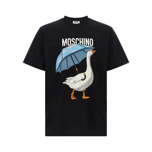 Moschino Black Cotton T-Shirt
