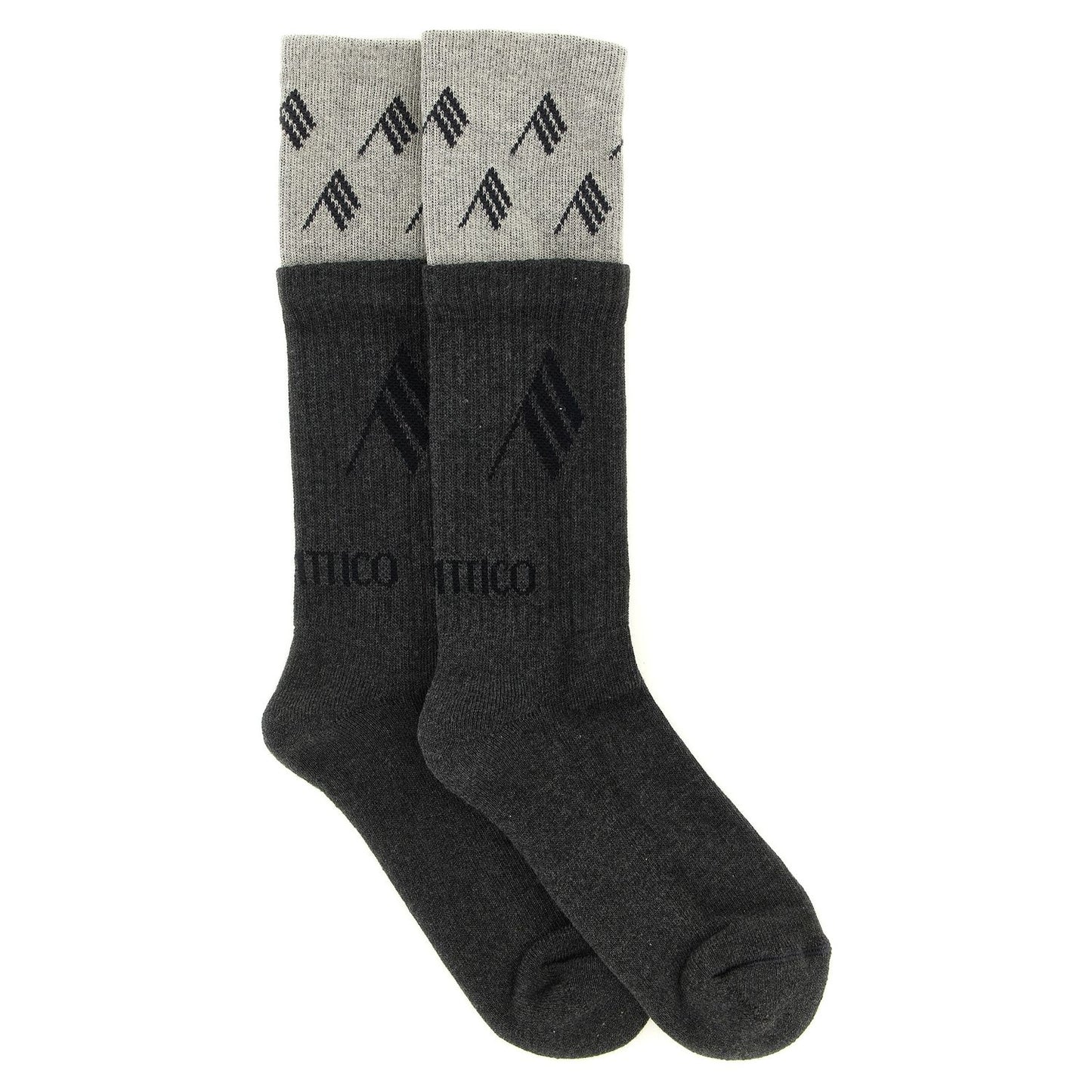The Attico Gray Cotton Socks