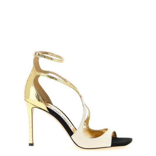 Jimmy Choo Multicolor Leather Stiletto Heel Sandals