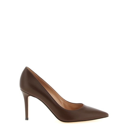 Gianvito Rossi Brown Calfskin High Heel Pumps
