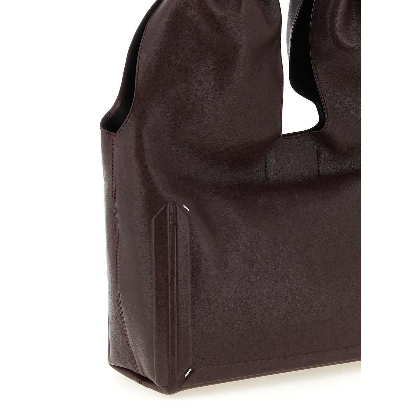 Maison Margiela Bordeaux Lamb Leather Shoulder Bag