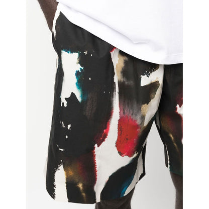 Alexander McQueen Straight Print Shorts