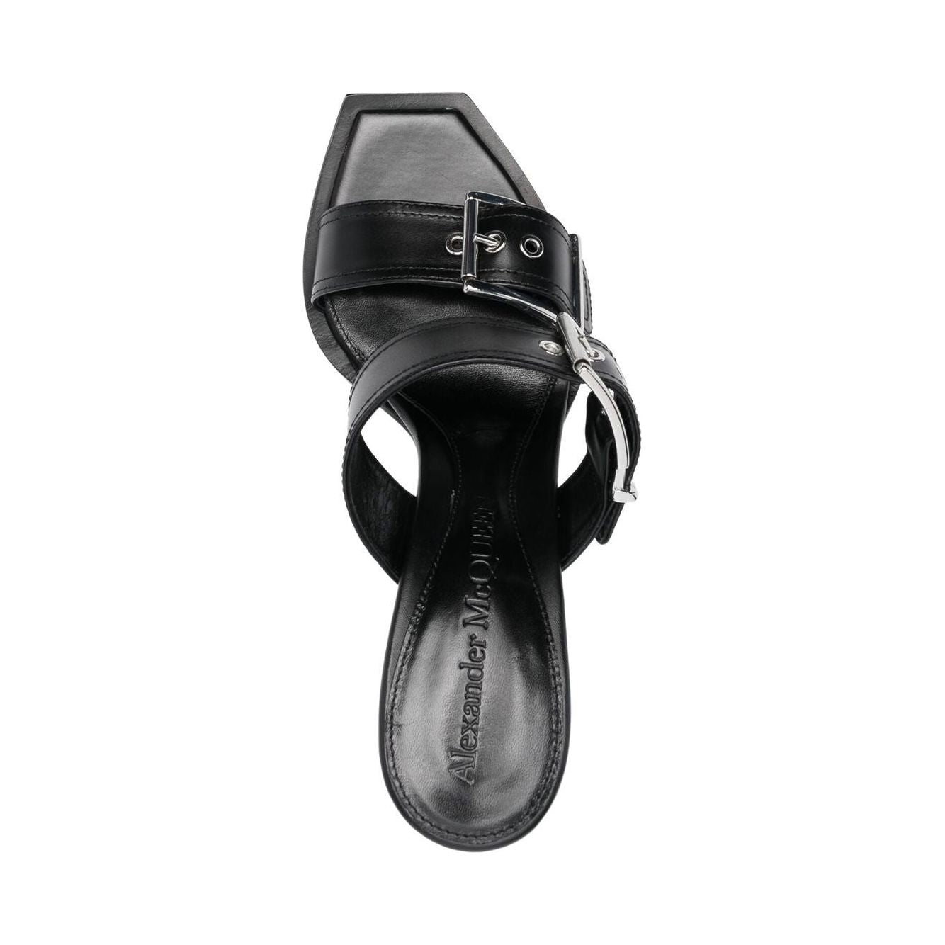 Alexander McQueen 100mm Buckled Leather Sandals 709990WHSWD1081
