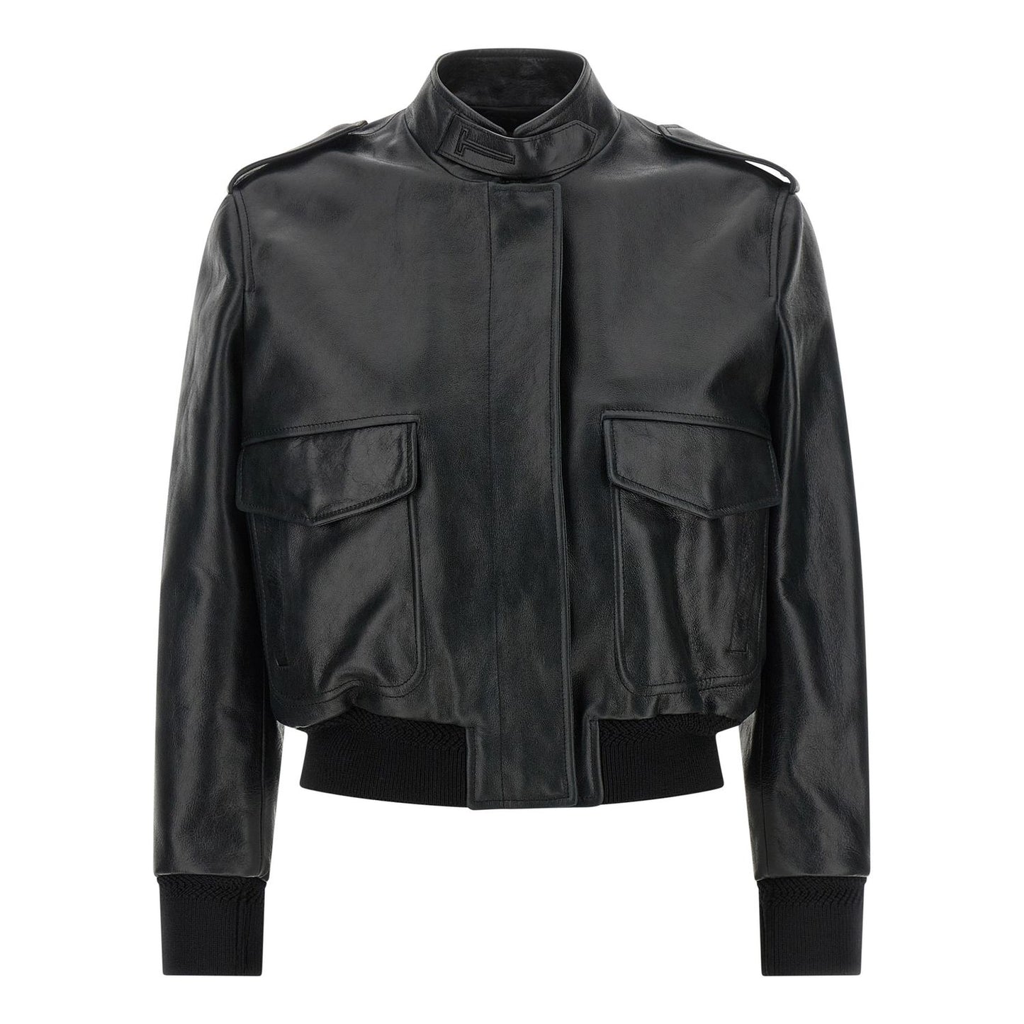 Tom Ford Black Lamb Leather Leather Jacket