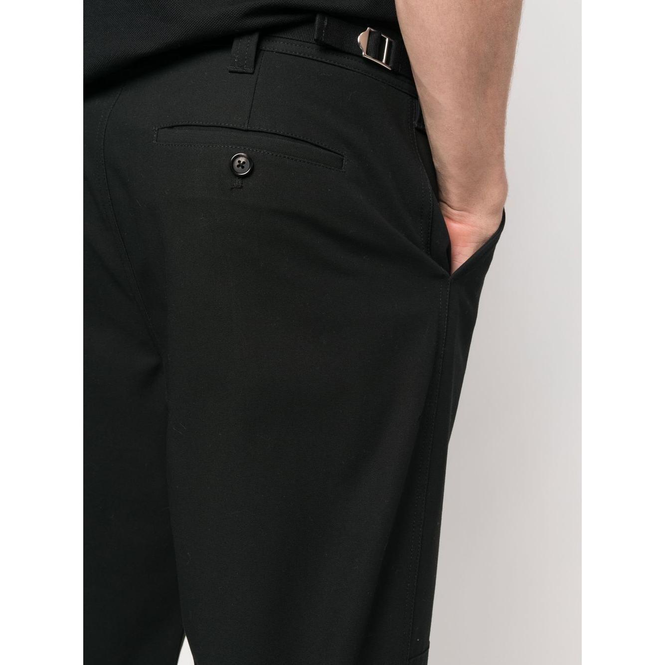 Alexander McQueen drawstring-hem Cotton Trousers 724285QUS031000