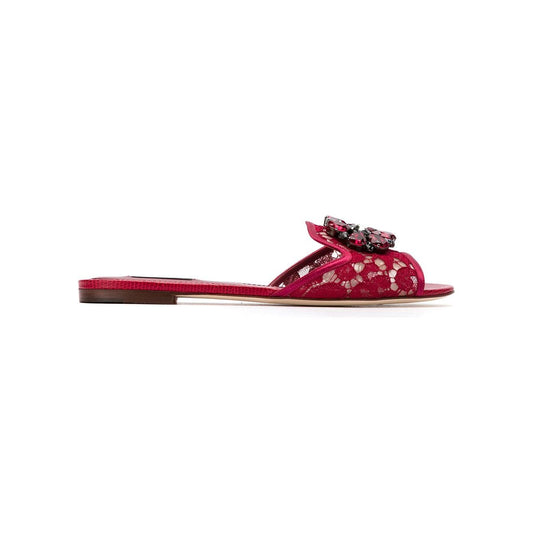 Dolce & Gabbana Rainbow Lace brooch-detail sandals CQ0023AG66780304