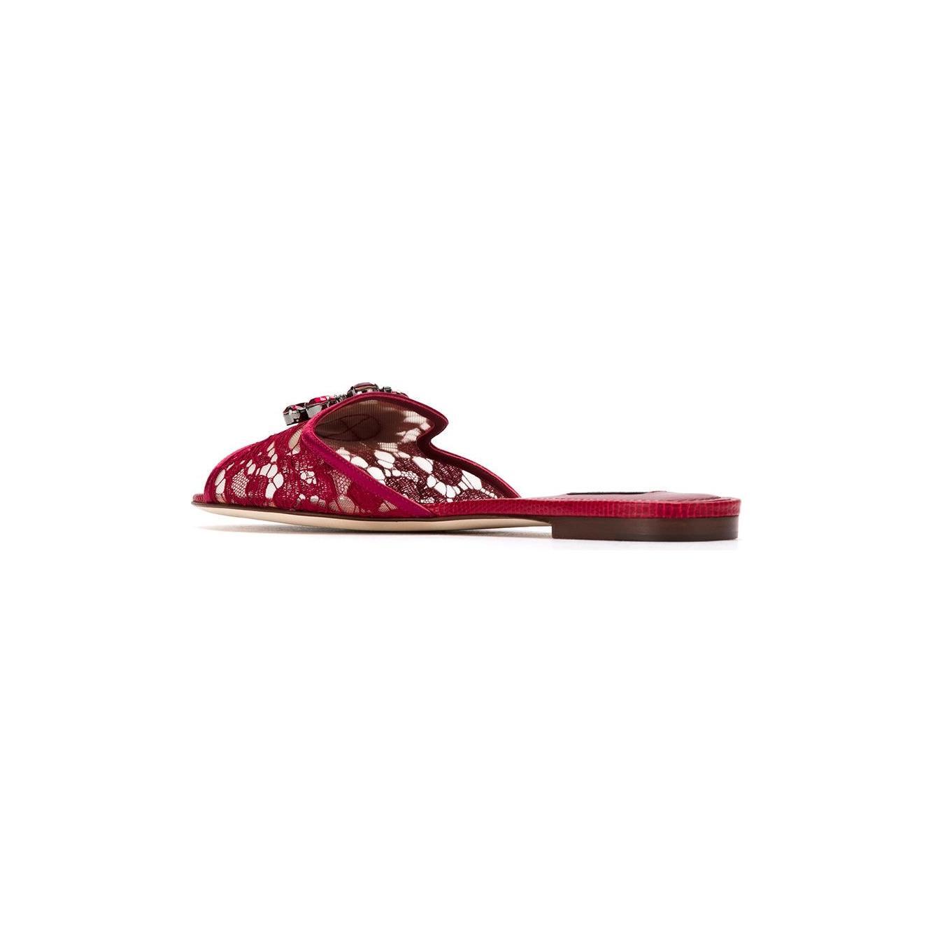 Dolce & Gabbana Rainbow Lace brooch-detail sandals CQ0023AG66780304