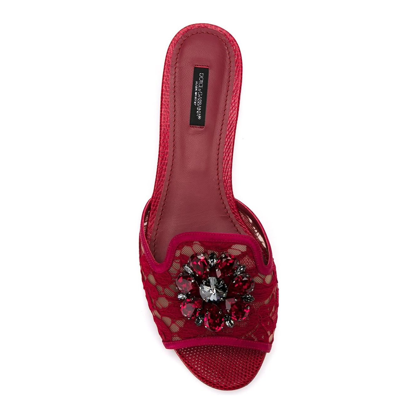 Dolce & Gabbana Rainbow Lace brooch-detail sandals CQ0023AG66780304