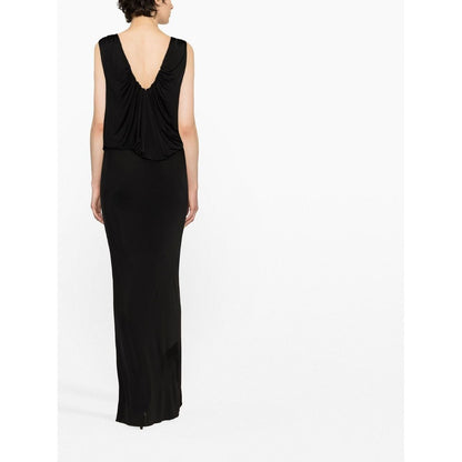 Saint Laurent draped sleeveless jersey dress Dresses