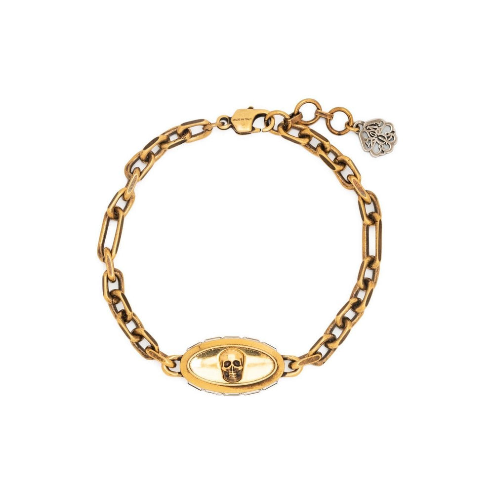 Alexander McQueen skull-detail chain-link bracelet 746677J160Z1116