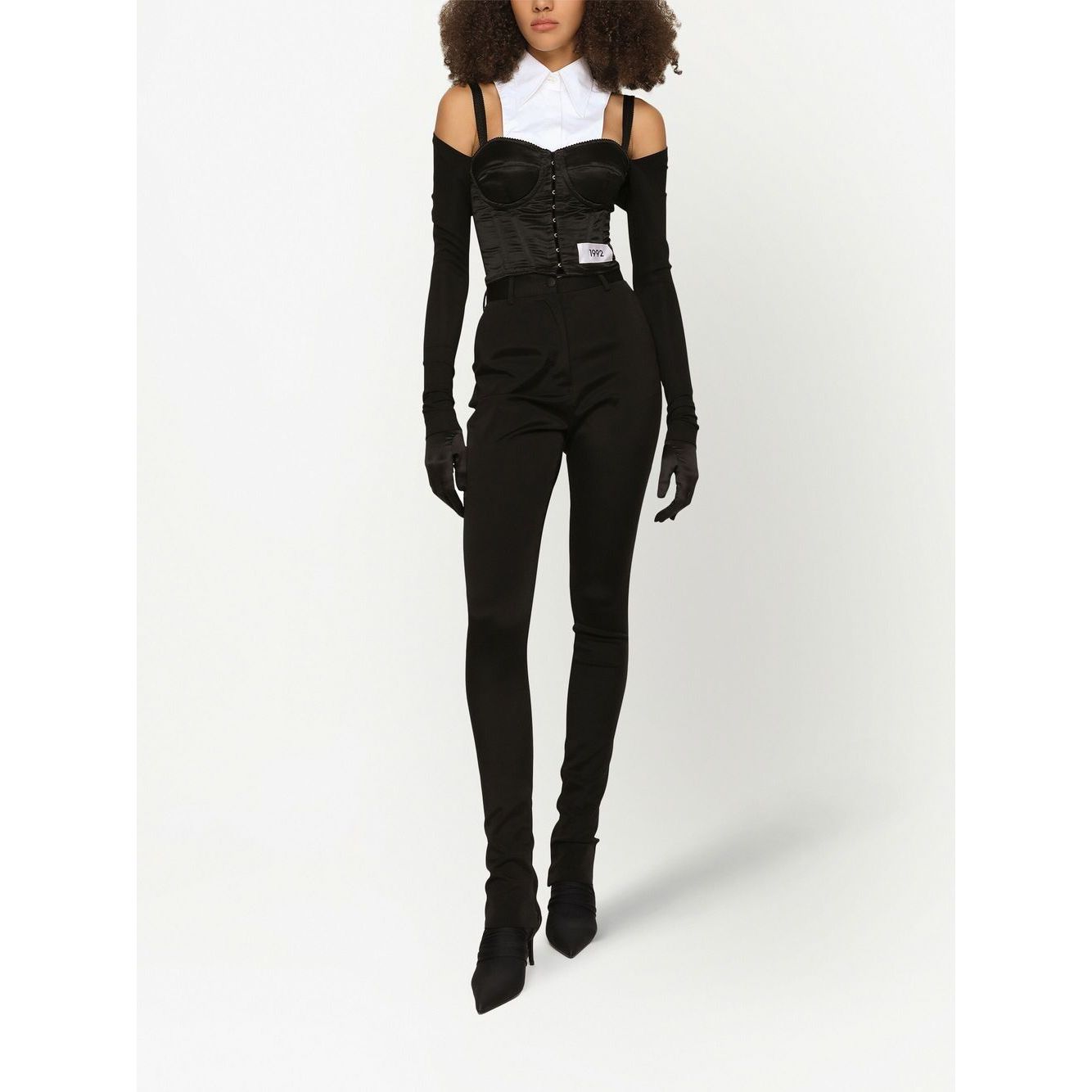 Dolce & Gabbana layered-shirt corset top