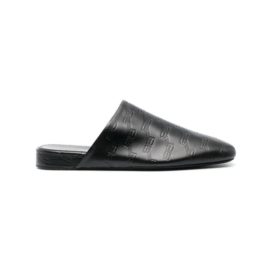 Balenciaga debossed-logo leather mules 743926WB7221000
