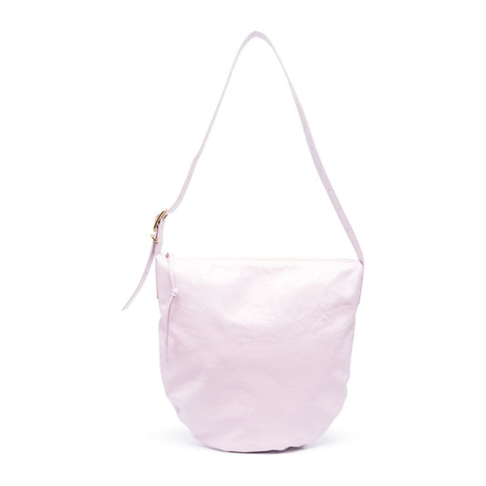 Jil Sander Medium Crinkled Leather Shoulder Bag Lilac Shoulder Jil Sander Misty Rose