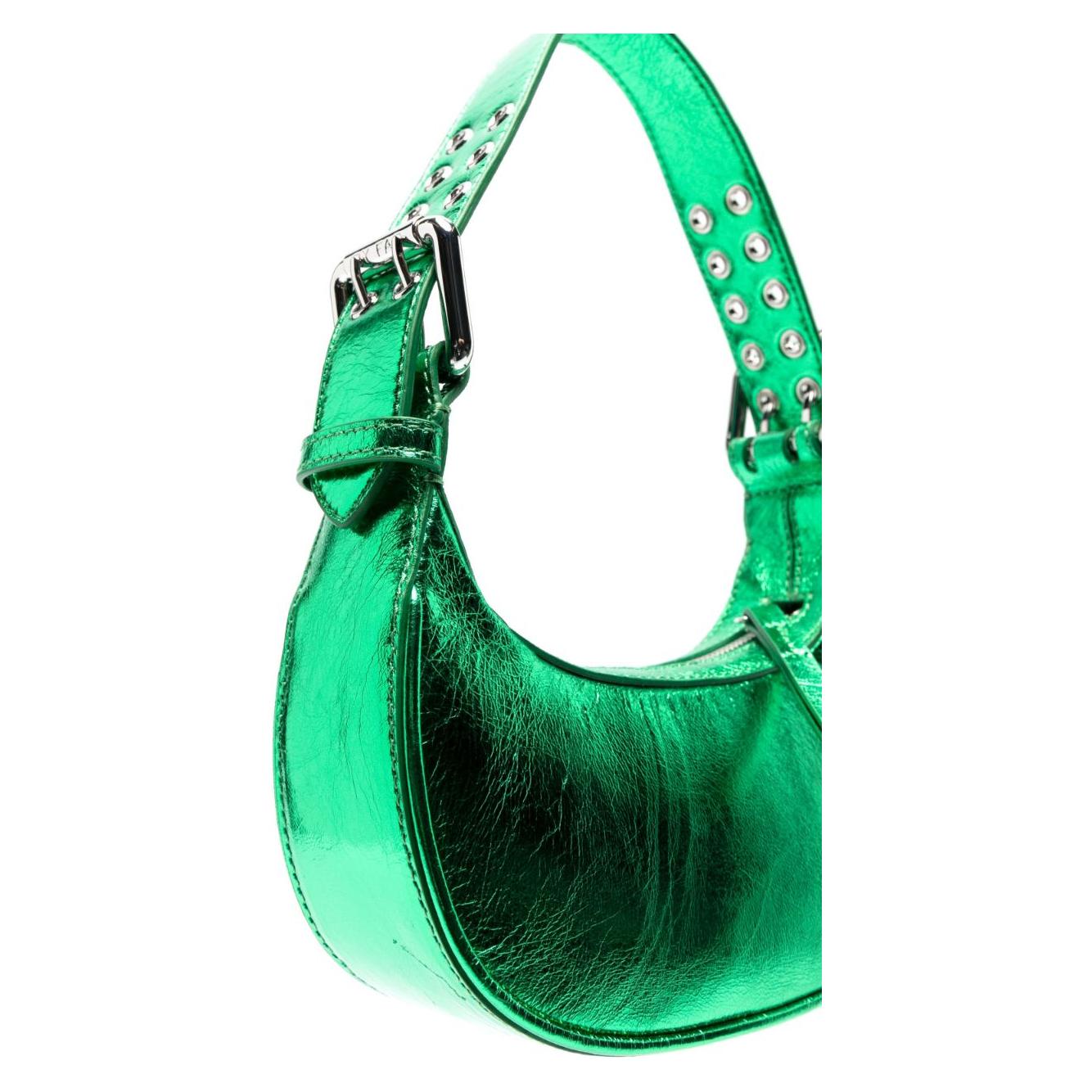 Front view with bag zipped and handles upright.