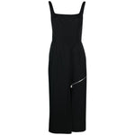 Alexander McQueen zip-embellished Midi Dress 757633QJAAC1000