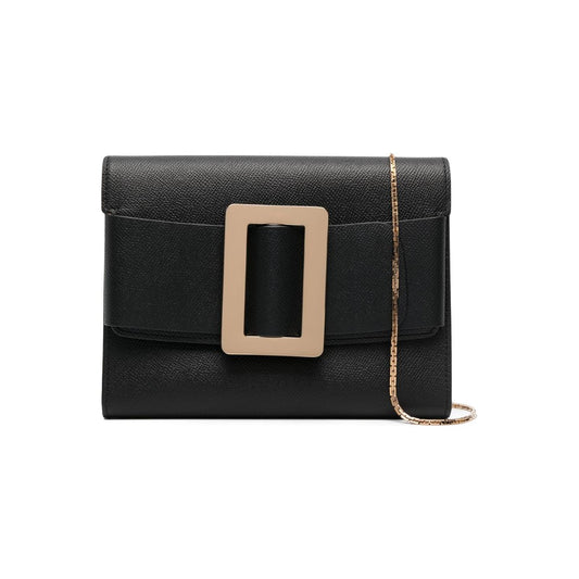 Boyy Buckle Travel Case Epsom Leather Handbag Clutches Boyy Black