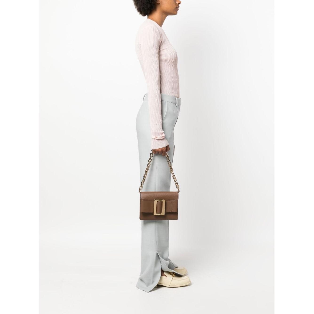 Front view with bag zipped and handles upright.