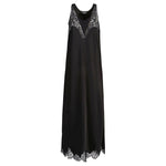 Balenciaga Lace trim long length sleeveless v-neckline dress Beachwear & underwear