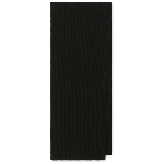 Dolce & Gabbana Fisherman’s rib cashmere scarf with DG logo GXQ43ZJAWOUN0000