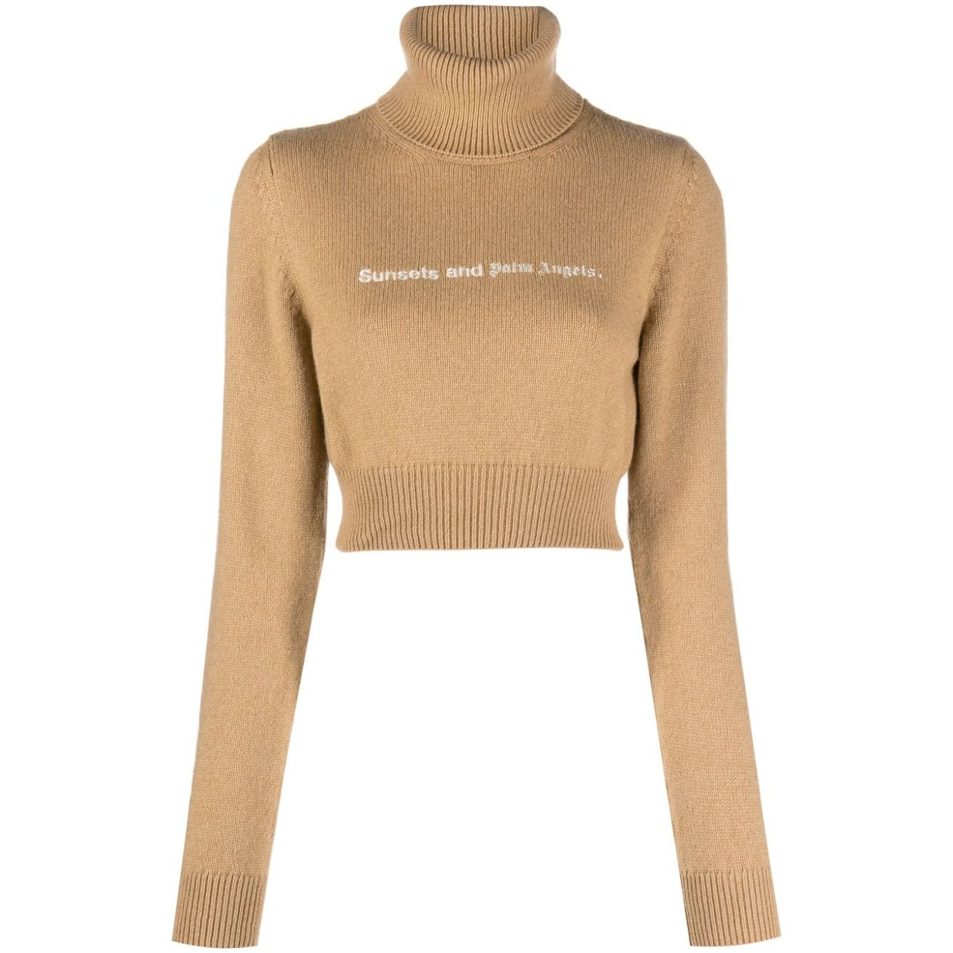 Palm Angels Sweaters Camel Topwear